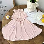 Unisex nan leichter UV-Schutz Kinderponcho mit Kapuze und verspielten Ohren für Babys R&B