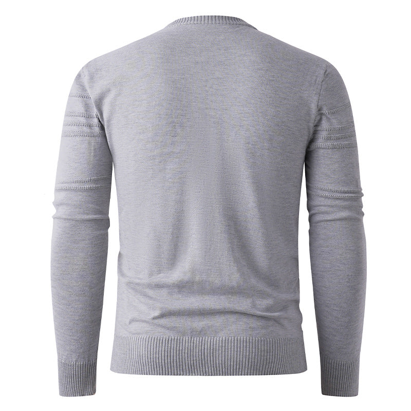 Herren feiner Strickpullover mit strukturiertem Design R&B