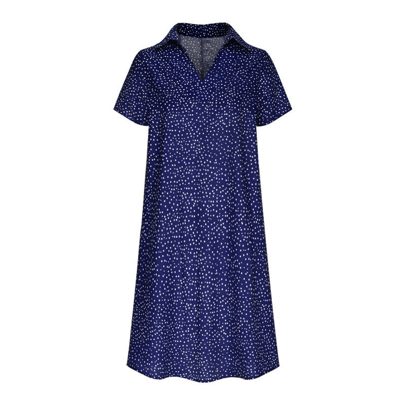 Damen Hemdkleid mit Polo-Kragen und leichtem, atmungsaktivem Stoff