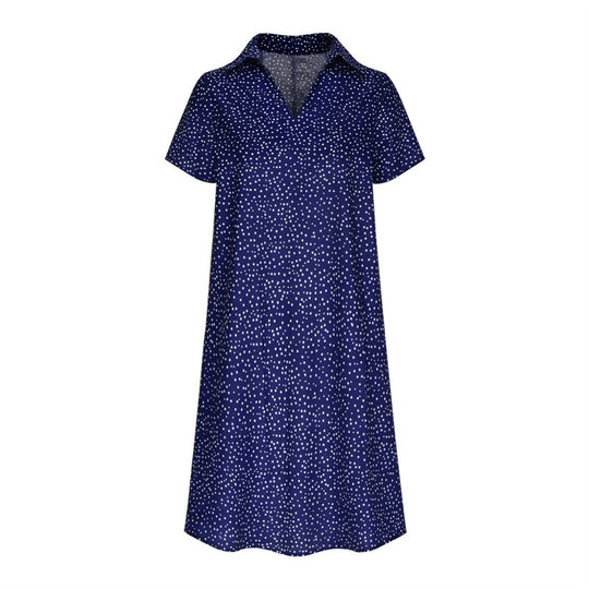 Damen Hemdkleid mit Polo-Kragen und leichtem, atmungsaktivem Stoff R&B