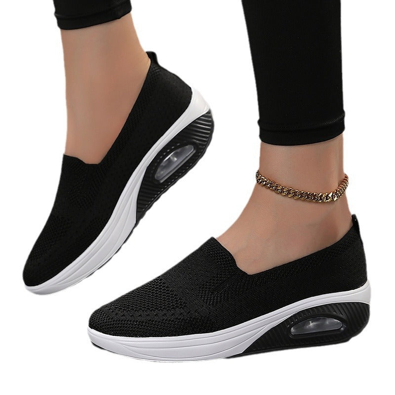 Damen Komfortable Slip-On Sneakers mit atmungsaktivem Mesh und dämpfender Sohle