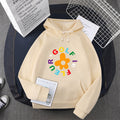 Damen Kapuzenpullover mit kreativem Blumen-Grafikdesign und bequemer Passform