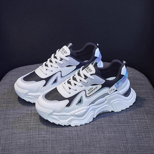 Damen Chunky Sneakers mit glänzenden Akzenten und auffälligem Design R&B