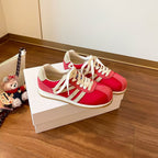 Damen Retro-Laufsneaker mit eleganter Wildleder-Applikation R&B