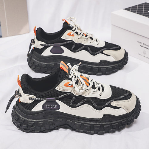 Damen Sportliche Chunky Sneakers mit rutschfester Profilsohle und atmungsaktivem Obermaterial R&B