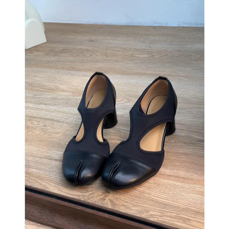 Damen Elegante Absatzschuhe mit Cut-Out-Design R&B