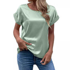 Damen Satinbluse R&B