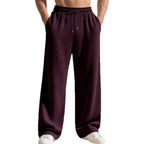 Herren lässige Plisseehose mit elastischem Bund und seitlichen Taschen R&B