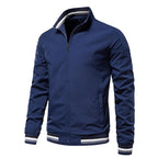Herren modische Bomberjacke mit elastischen Bündchen R&B