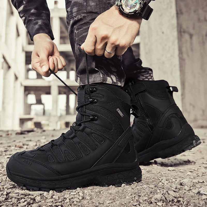 Herren Multifunktionale Bergstiefel mit hohem Knöchelschutz und wasserdichter Membran R&B