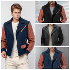 Herren modische Fleece-Kombijacke mit akzenten R&B