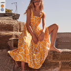 Damen Maxikleid mit angesagtem Grafikmuster R&B