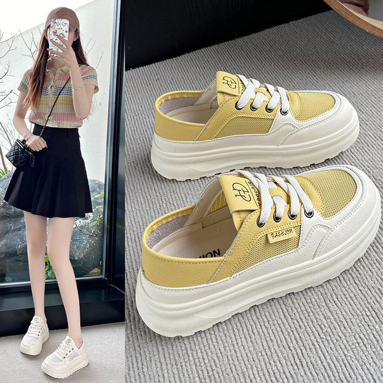Damen komfortable Slip-On Sneakers mit gepolsterter Sohle R&B