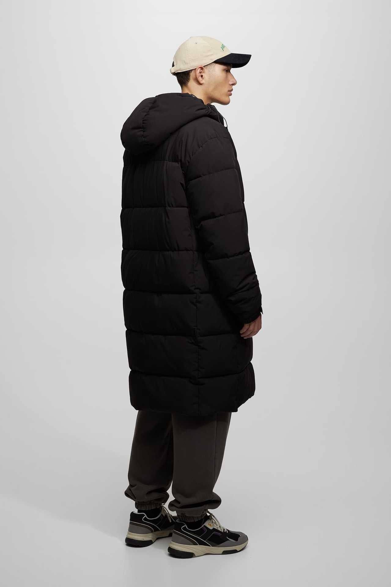 Damen gesteppte Wintermantel mit Kapuze und praktischen Taschen Hedi-Mode