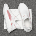 Damen Atmungsaktive Slip-On Sneakers mit elastischem Rippdesign R&B