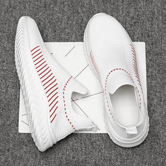 Damen Atmungsaktive Slip-On Sneakers mit elastischem Rippdesign R&B