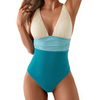 Damen eleganter und figurbetonter Badeanzug