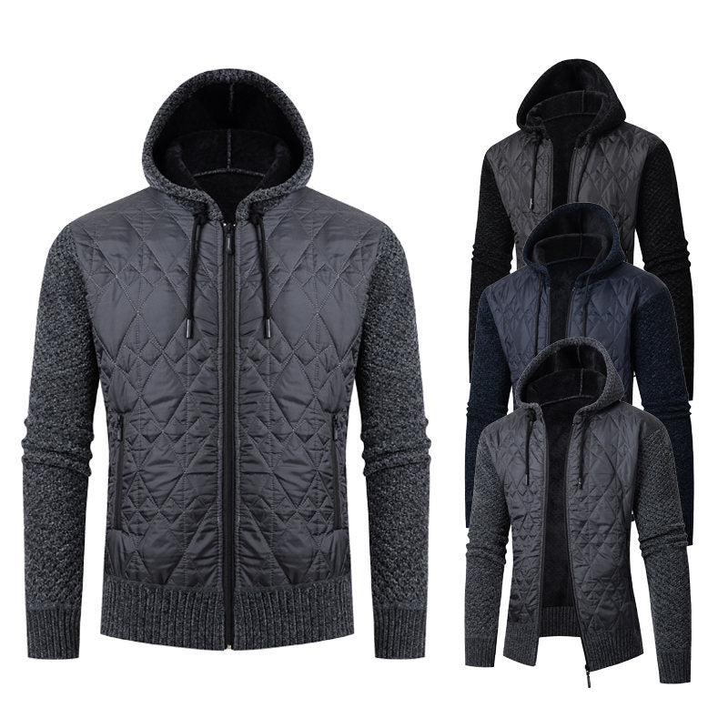 Herren sportliche Steppjacke mit weichem Innenfutter und praktischem Reißverschluss