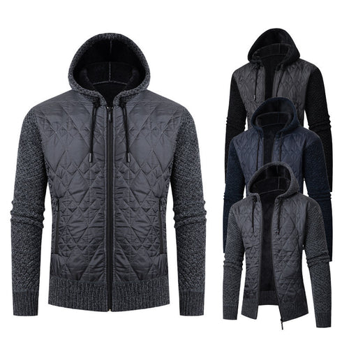 Herren sportliche Steppjacke mit weichem Innenfutter und praktischem Reißverschluss R&B