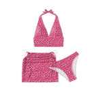 Damen Bikini-Set mit modischem Oberteil und hoch tailliertem Höschen R&B