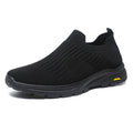 Damen Elastische Slip-On Sneakers mit atmungsaktiver Strickoberfläche und rutschfester Sohle R&B