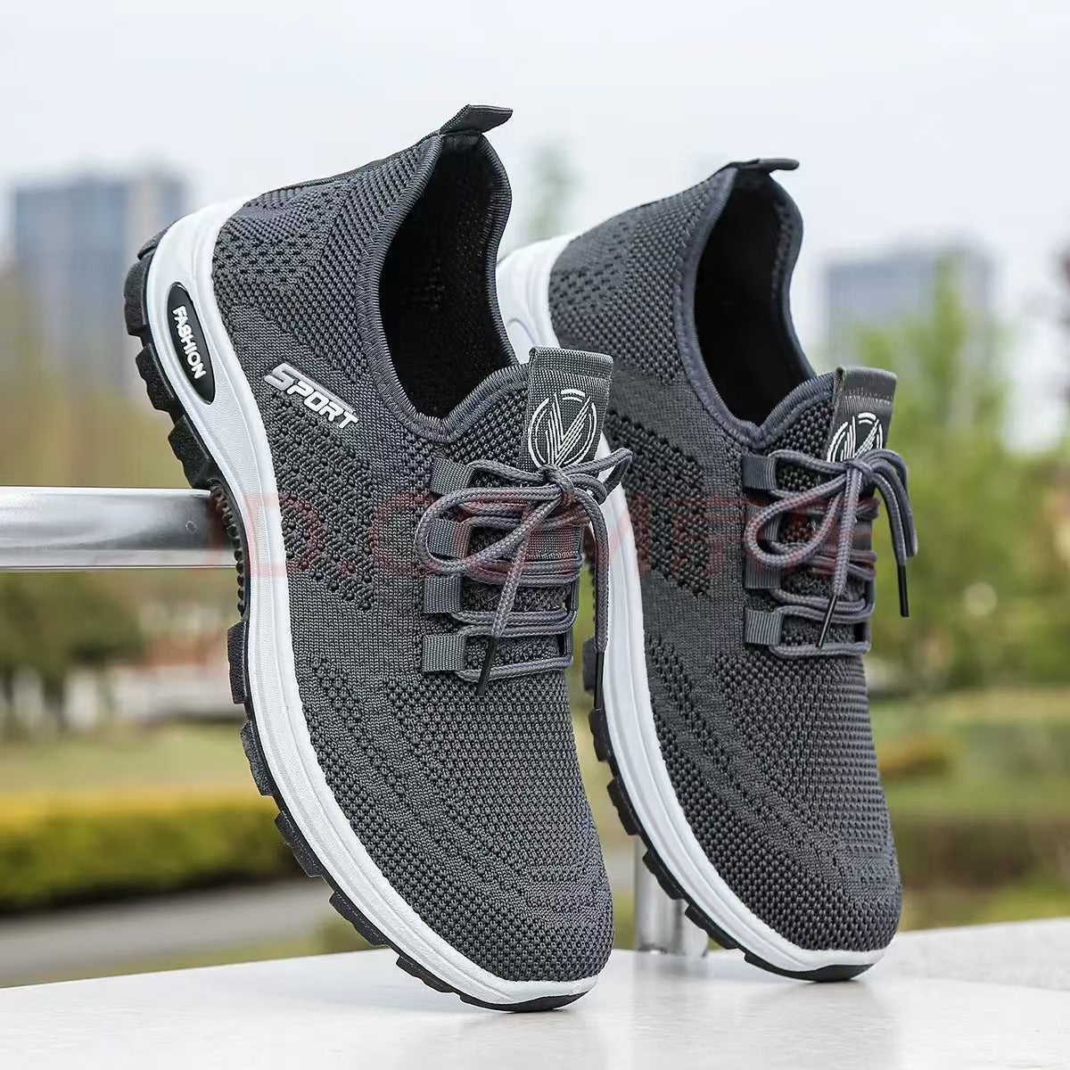 Damen Sportliche Sneakers mit elastischem Obermaterial und rutschfester Sohle