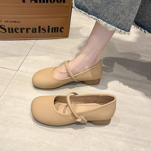 Damen Ballerinas mit verstellbarem Riemen und Komfortsohle R&B