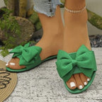 Damen Riemensandalen mit großem Schleifendetail R&B