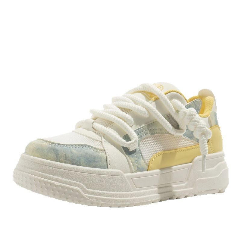 Damen Sportliche Sneakers mit atmungsaktiver Oberflächenstruktur und eleganter Gummisohle R&B