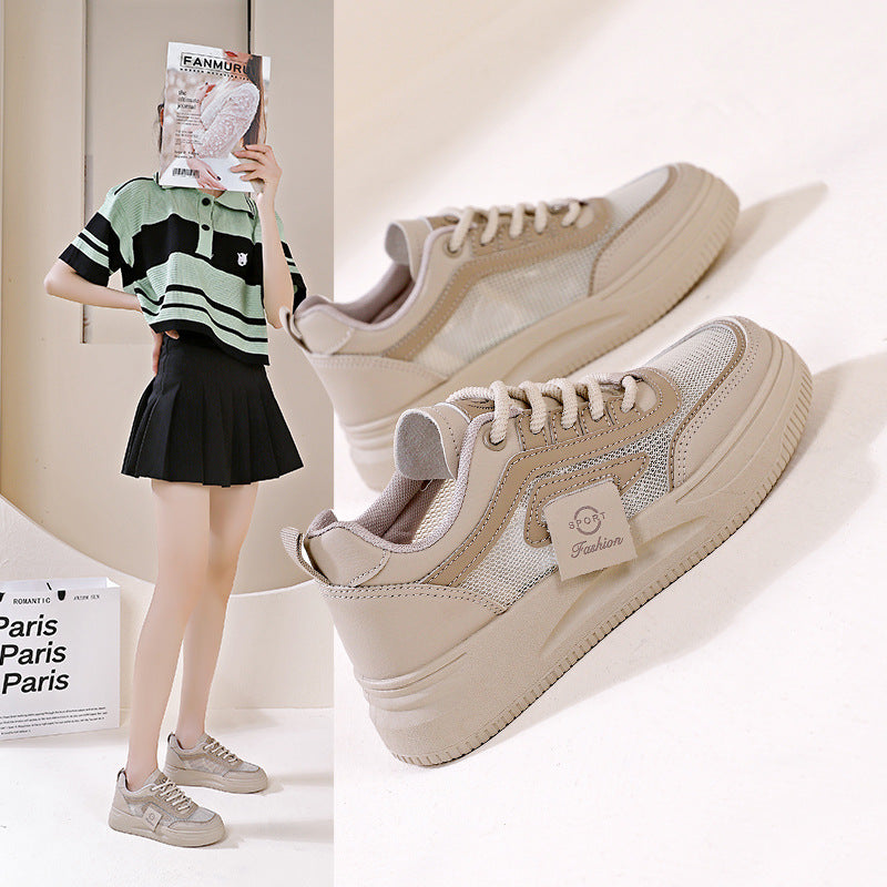 Damen Sportliche Sneakers mit atmungsaktiven Mesh-Einsätzen und rutschfester Sohle R&B