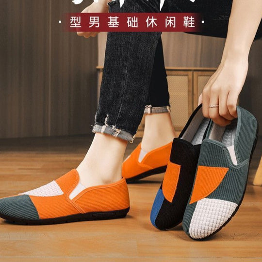 Damen lässige Slip-On Schuhe mit atmungsaktiver Oberflächenstruktur und rutschfester Sohle R&B