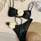 Damen Bikini mit floralem Rüschendetail R&B