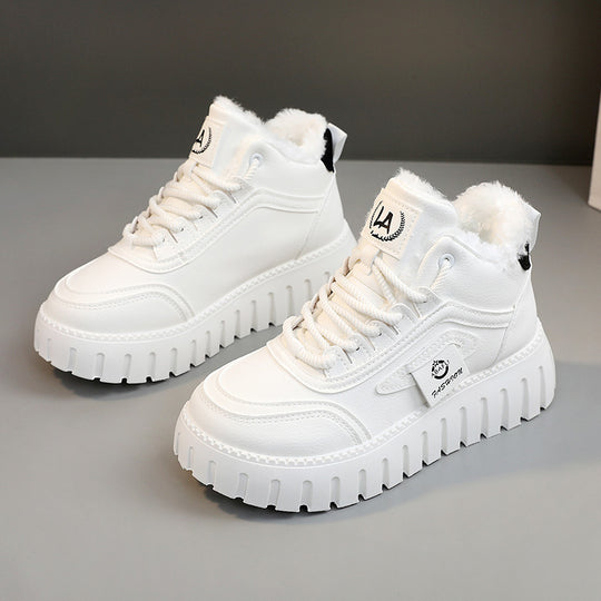 Damen modische High-Top Sneakers mit gefüttertem Innenfutter und rutschfester Sohle R&B