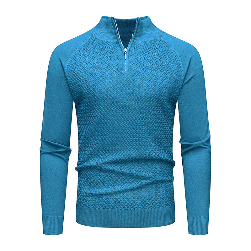 Herren Strickpullover mit Reißverschluss R&B