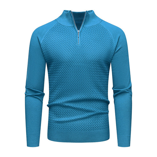 Herren Strickpullover mit Reißverschluss R&B