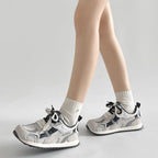 Damen Sportliche Sneakers mit atmungsaktiven Mesh-Einsätzen und rutschfester Sohle
