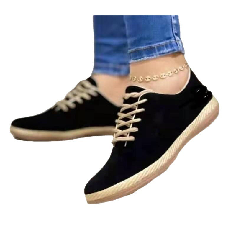 Damen Bequeme Sneakers mit lässiger Lederrand R&B