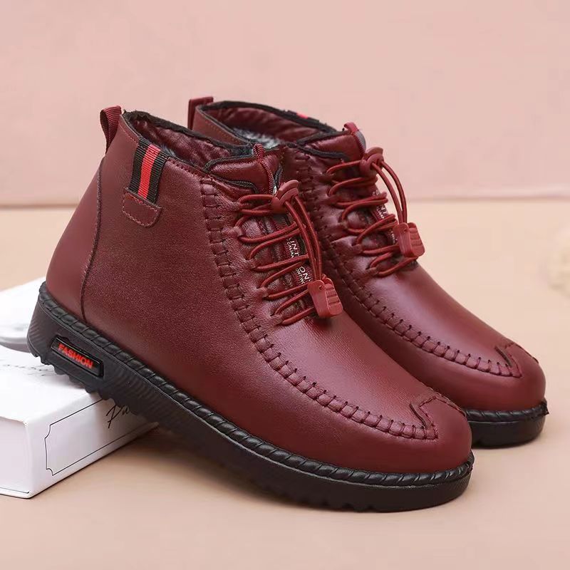 Damen Gefütterte Stiefelette mit modischer Schnürung und rutschfester Sohle R&B