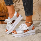 Damen modische Sandaletten mit offenen Zehen und frischem Design R&B