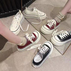 Damen Plateau Sneakers mit modischem Design und strapazierfähigem Obermaterial