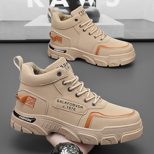 Herren hochgeschnittene modische Sneakers mit rutschfester Sohle und atmungsaktivem Obermaterial R&B
