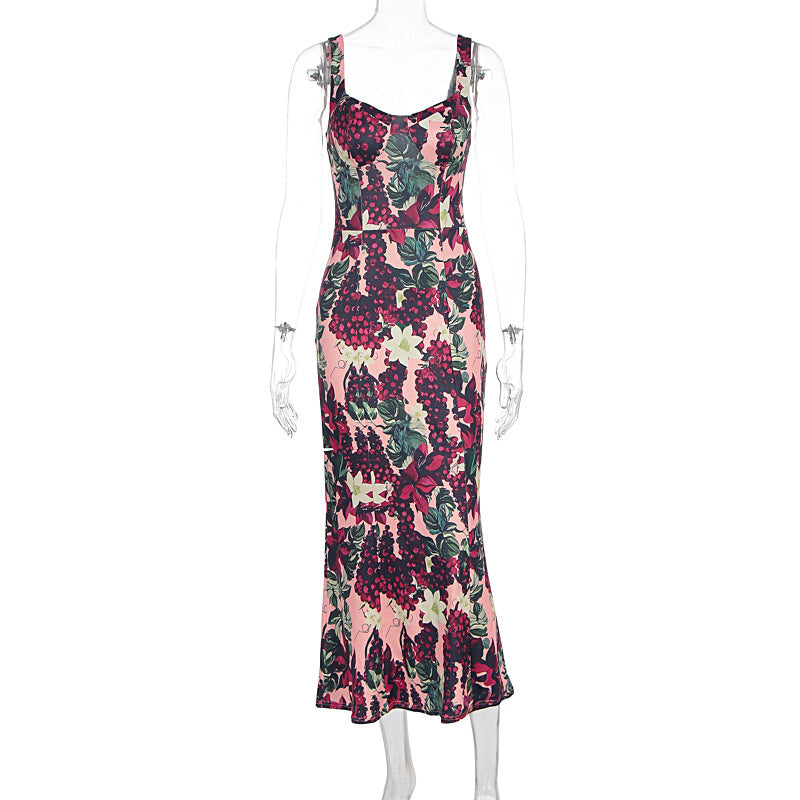 Damen Elegantes Maxikleid mit floralem Print und feminine Passform R&B