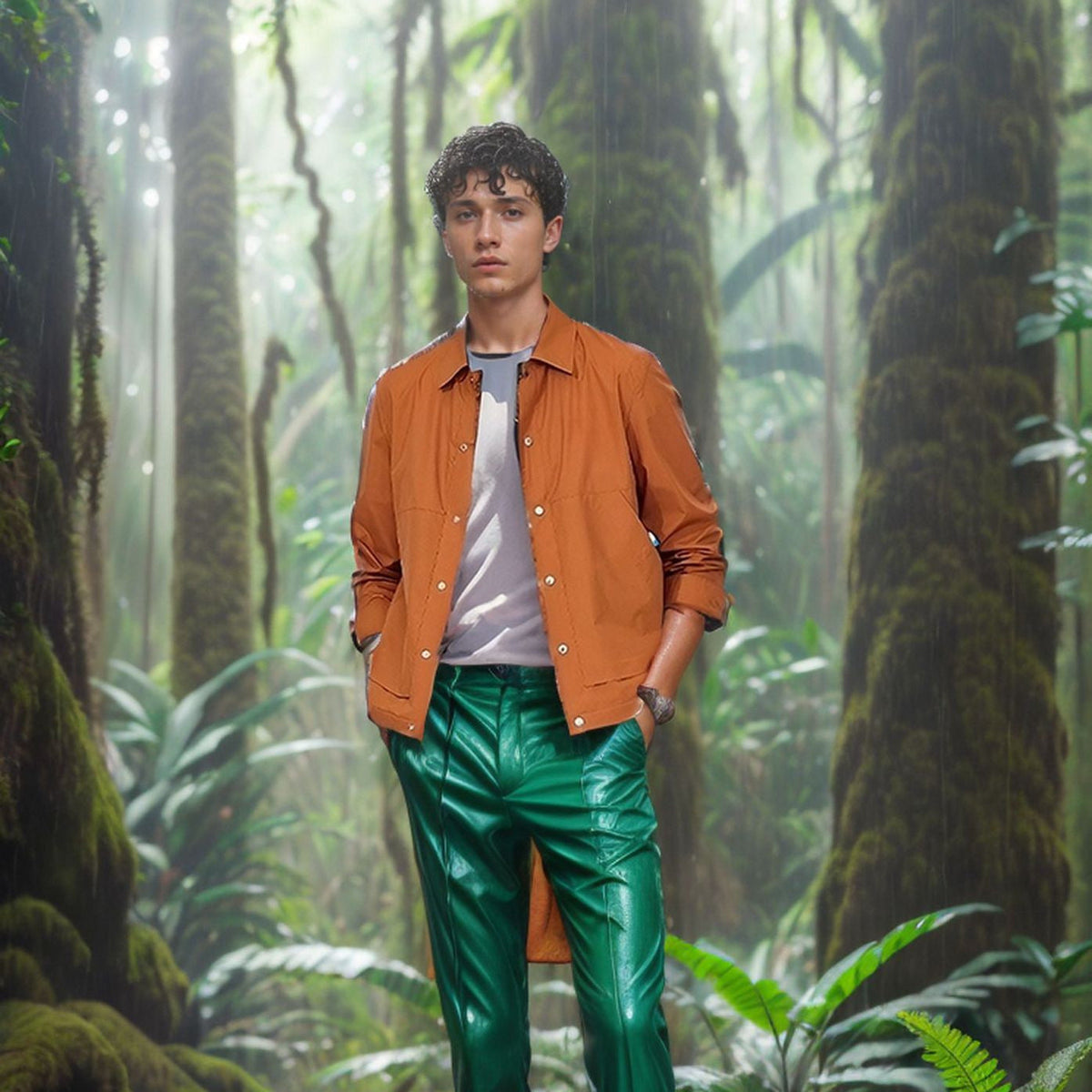 Herren multifunktionale Sommerjacke mit Druckknopfverschluss und atmungsaktiven Einsätzen R&B