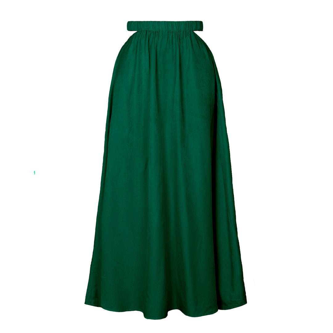 Damen Eleganter Maxirock mit fließendem Schnitt und seitlichem Schlitz R&B