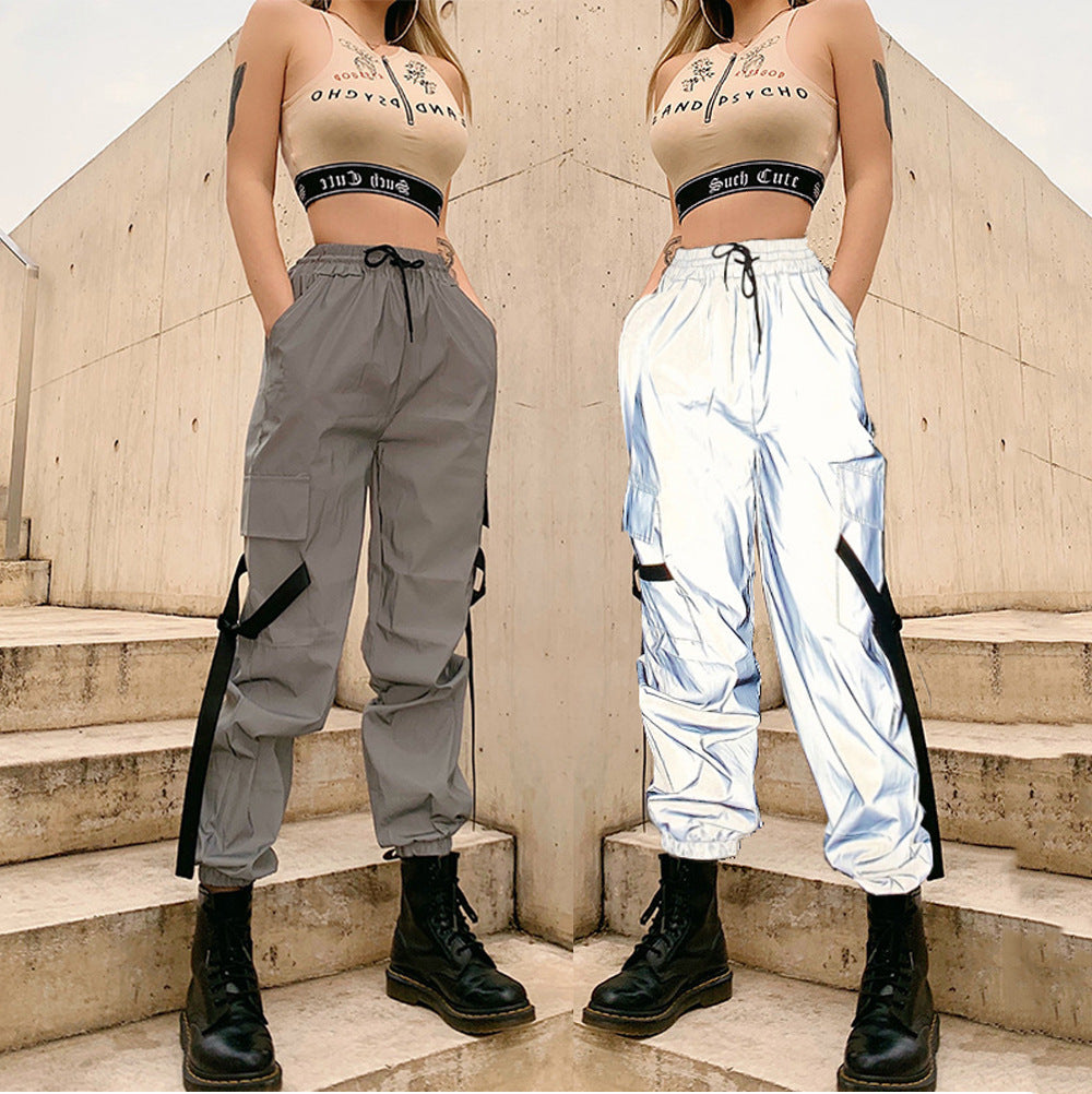 Damen Cargo-Hose mit verstellbarem Bund und praktischen Taschen R&B
