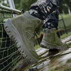 Herren wasserdichte Sicherheitsstiefel mit rutschfester Sohle und atmungsaktiver Membran R&B