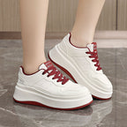 Damen Plateau Sneakers mit rutschfester Sohle und komfortabler Dämpfung R&B