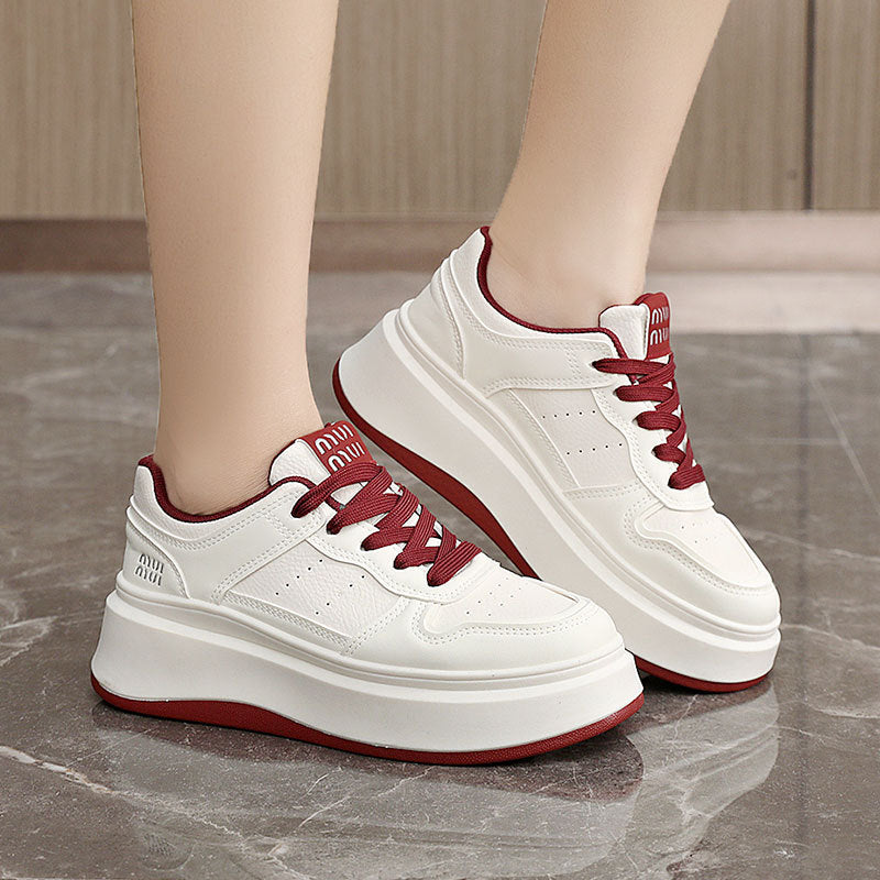 Damen Plateau Sneakers mit rutschfester Sohle und komfortabler Dämpfung R&B