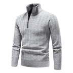 Herren modischer Rollkragenpullover mit Reißverschluss R&B