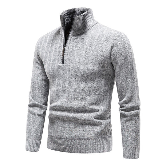 Herren modischer Rollkragenpullover mit Reißverschluss R&B